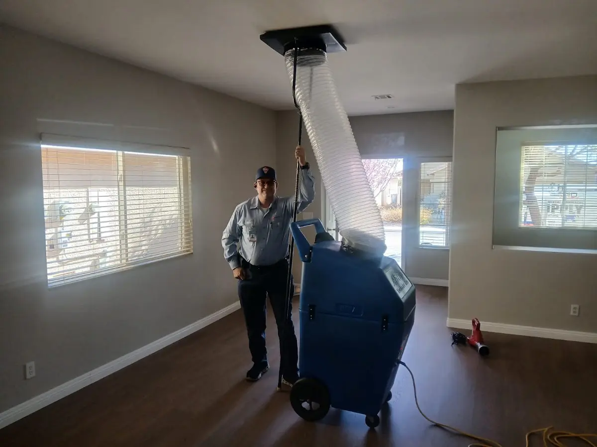 Professional Dryer Vent Cleaning work inside a Orangevale home